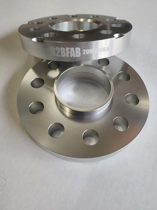 B2BFAB 20mm wheel Spacer Pair, 5x112 for 66.6 Center Bore