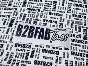 B2BFAB Taos Splash Style Die-cut Vinyl